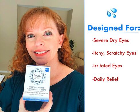 Rain Preservative Free Eye Drops for Severe Dry Eyes – More Natural Eye Drops for Dry Eye Relief – Proprietary Formula Relieves Dry, Itchy Eyes – Take Back Your Eye Comfort in Saudi Arabia
