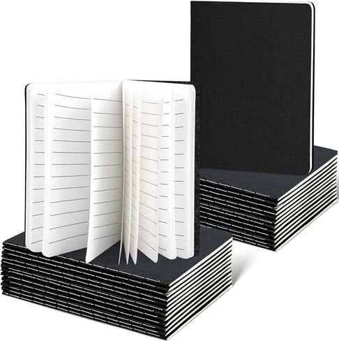 Koogel 24PCS Mini Notebooks Bulk, Lined Pocket Notebooks Small Pocket Journal Notepads 3.5x5in Mini Notebook Black for School Office Home Travel in Saudi Arabia