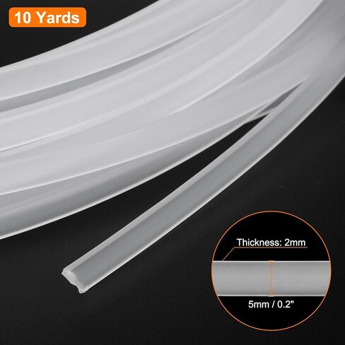 uxcell Boning for Sewing, 1 Roll 4mm x 1.3mm x 10 Yards PP Corset Boning, Corset Webbing Boning for Wedding Dresses, DIY Making, Handbags, Hats (Clear) in Saudi Arabia