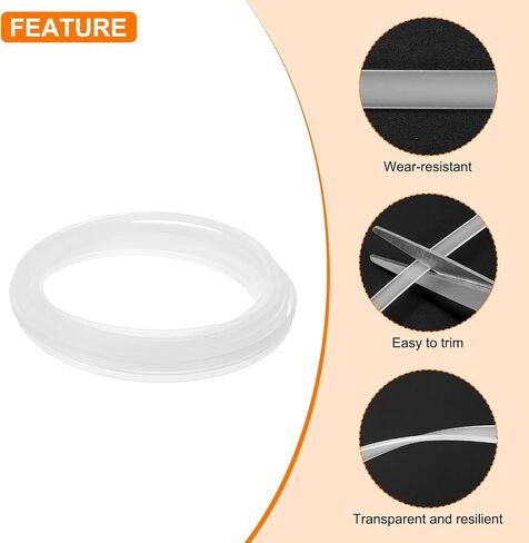 uxcell Boning for Sewing, 1 Roll 4mm x 1.3mm x 10 Yards PP Corset Boning, Corset Webbing Boning for Wedding Dresses, DIY Making, Handbags, Hats (Clear) in Saudi Arabia