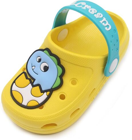 Toddler Shoes Little Kid Clogs Slide Sandals for 0-8 yrs Kids Unisex for Girls and Boys Garden Shoes Cartoon Slides Slip-Resistance Sandals Beach Pool Slippers in Saudi Arabia