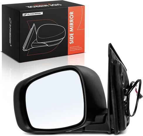 A-Premium Passenger Side Power Door Mirror - Compatible with Dodge Grand Caravan & Chrysler Town & Country, 2008-2010 - Heated Manual Folding Black Smooth Outside Rear View Mirror - Replace# 5113366AB in Saudi Arabia