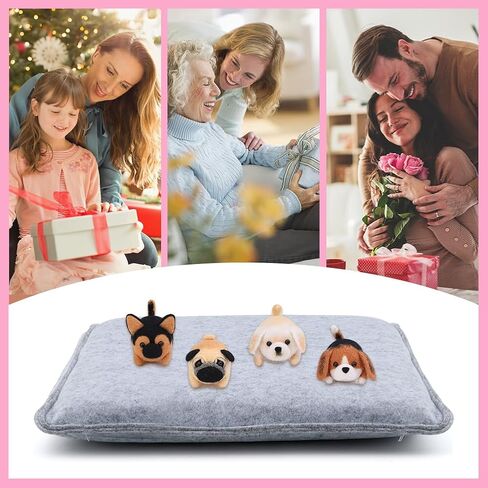 وسادة التلبيد بإبرة الصوف من كاكالوت، لوازم التلبيد بالإبرة، حصيرة التلبيد بالإبرة، قاعدة تلبيد بإبرة سميكة وثابتة، من أجل التلبيد الدقيق، بما في ذلك واقيات الأصابع الجلدية والأنوف البلاستيكية، رمادي in Kuwait