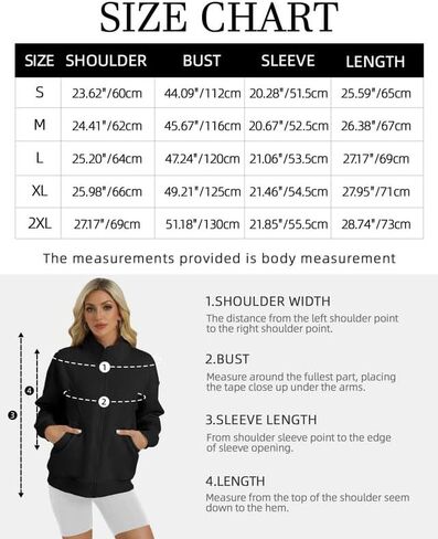 Wenlia Women's Full Zip Sweatshirts Long Sleeve Jacket Collar Neck Casual Fleece Sweatshirts with Pockets in Saudi Arabia