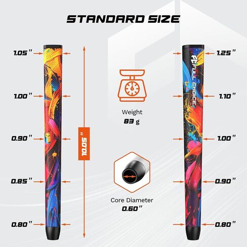 Pistol Golf Putter Grip Fashion Design, Non-slip Surface Texture， Comfortable Feel and High Feedback， Putter Grips Standard for Men, Women and Junior Golfers in Saudi Arabia