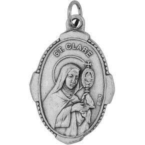 Venerare Traditional Catholic Saint Medal (Saint Clare)