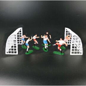 Soccer Cake Topper,14pcs Soccer Players Toys Football Cake Topper Decorations Soccer Ball Soccer Player Cake Decorations For Soccer Party Theme DecorationsMen Boy Birthday Cupcake Topper…