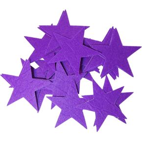 Playfully Ever After 3 Inch Purple 22pc Felt Star Stickers