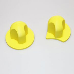 PIAOLGYI Grinder Pucks Stained Glass,Finger Saver Puck Stained Glass Grinder Accessories(Yellow)