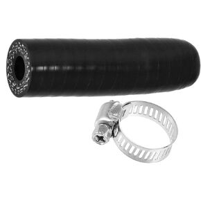 Motoforti Universal Silicone Coolant Cap with Clamp, 8mm ID, Silicone, Black, 1 Set