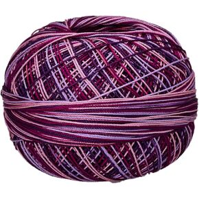 Handy Hands Lizbeth Egyptian Cotton Crochet, Tatting, Knitting Thread Lace Size 20 (25 Grams 210 Yards) – HH20129, Purple Splendor