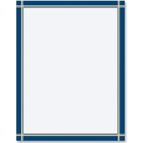 Paperdirect Distinguished Pinstripe Regal Birthday Invite Special Event Theme Paper Stationery, Border Paper, Letterhead 8.5 x 11, 25 sheets, Elegant Premium Writing Paper, Decorative Printer Paper