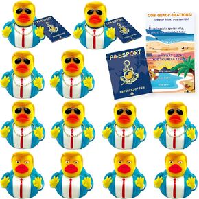 24PCS Rubber Duck Car Duck Dashboard Decoration Car Decoration Accessories That Decoration Squeak Ducks Toys can be DIY Sunglasses and Gold Necklaces as Well as on Cruise Duck Tags(24PCS)