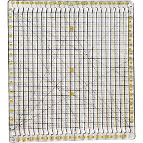 HONEYSEW Quilting Template Ruler Slotted Rulers Sewing Quilt Strip Rulers Guides for Fabric Precise Cutting Quilting Patterns Supplies 12.5"x12.5"