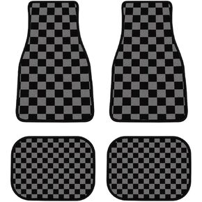 Red Skull Car Floor Mat Universal Fit Front/Rear 4 Piece Full Set for SUV Truck Carpet Car Mats Automotive Carpet Interior Decortaive