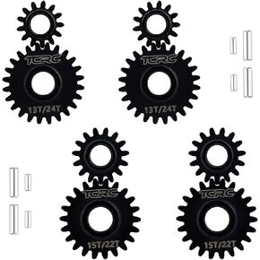 8PCS Chromoly Steel Portal Overdrive & Underdrive Gears Set for Redcat Ascent-18 1/18 Scale RC Rock Crawler Upgrades