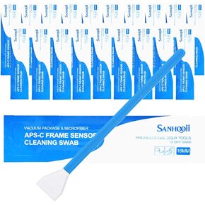 SANHOOII 20 Pack DSLR or SLR Mirrorless Digital Camera Cleaning kit, (No Cleaning Solution) Dry Full Frame Sensor Cleaning Swab