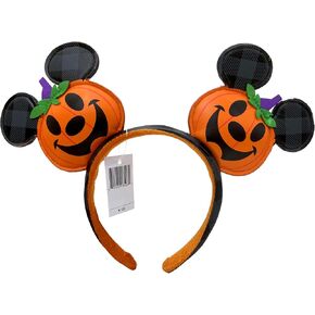Mouse Ear Headbands,Halloween Pumpkin Hairbands Headdress Princess Dress Up for Halloween Party Supplies Gift for Kids Adult