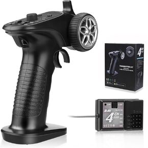 GoolRC GA-4H-TX 4CH 2.4GHz Remote Controller Digital Radio Transmitter with Receiver for 1/8 1/10 1/16 1/32 RC Car Boat