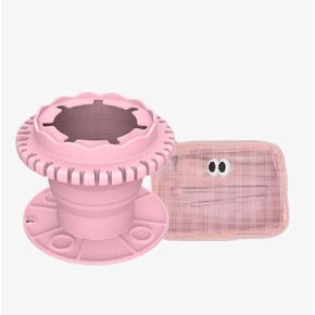 Painter's Foldable palette Paint Brush Cleaner Rinse Cup Brushes Holder (All-in-One) with Storage bag, Silicone safe and easy to clean, easy to store for Acrylics, Oils and Water-Based Paints (Pink)