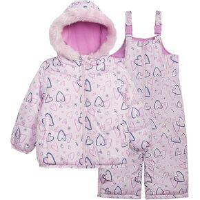 Carter's Girls' Toddler Heavyweight 2-Piece Snowsuit Set – Water Resistant Ski Jacket & Snow Bib