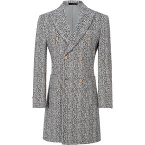 Mens Casual Blazer Coats Wool Blend Men Trench Coat Jacket Double Breasted Classic Warm Men's Sport Coats