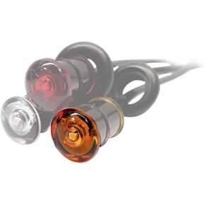 10 USA Made 3/4" Amber LED Clearance Marker Bullet Grommet Lights