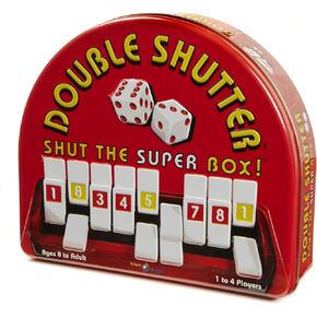Double Shutter Shut The Box Dice Game | Amusing Fun Table Addition Portable Felt-Lined Travel Game | 1-4 Players | Ages 8+ | Kids Adults Family Game Night | by Blue Orange Games