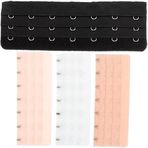 Bra Extender 7 Hook: 4pcs Soft and Comfortable Bra Extension Stretchy Back Bra Extension Strap for Bustiers Waist Cincher