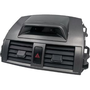 Center Dash A/C Outlet Air Vent Panel Replacement with Clock Air Vent Compatible with Toyota Corolla 2009-2013 Replaces # 55670-02340