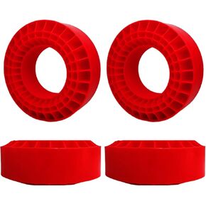 حشوات إطارات مطاطية من السيليكون مقاس 1.9 بوصة تناسب إطارات العجلات 118-122 مم 1.9 بوصة حشوات مقاومة للماء لسيارة 1/10 RC الزاحفة (أحمر) in Kuwait