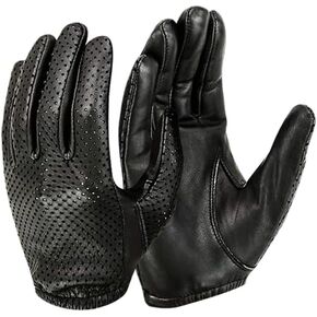 Hugger Women's Air Pro Sport Water Resistant Leather Driving, Motorcycle, Police Glove
