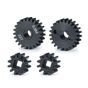Harden Steel Overdrive Portal Gears 14T/21T Compatible with Axial 1/10 SCX10 AXI03000 AXI03004 Capra RC Crawler Car Upgrade Parts (14T 21T)