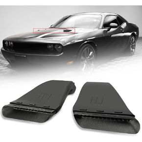 Kojem Hood Scoop Vent Pair Compatible With 2008-2014 Dodge Challenger R/T SRT Replacement For 55399338AB 55399339AB Left & Right