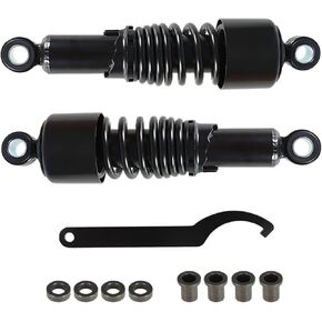 labwork 1Pair 10.5inch 267mm Rear Shocks Replacement for Sportster 883 1200 Black