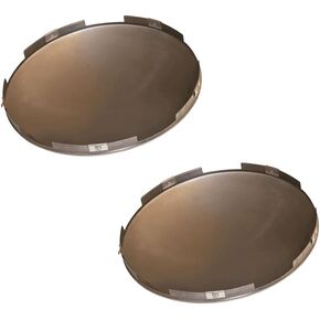 Mytee Products 2 - Pack 2.250" Height Chrome Front Hub Cap Cover or Semi Truck Trailer 5 Notches Compitalbe w/ 8-23/32" Hub, 7/16" Lip Replace MW1285BK, S-22679