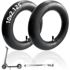 10x2.125 Inner Tire, 10 Inch Thickened Pneumatic Inner Tube, 2 Pack 10x2.125 Inner Tube for Electric Scooter Tire Replacement Wheels Compatible with Ninebot/Segway Series Scooter