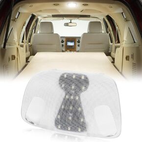 White LED Interior Roof Dome Lights Cover Overhead Console Reading Lamps Compatible with 1999-2007 Ford F-250 F-350 F-450 F-550 TRUCK Clear Dome Lamp Lens Console Interior Dome Light Cover