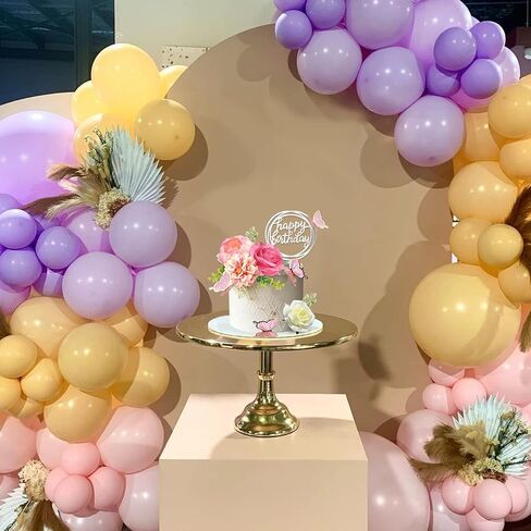 14 PCS Flower Cake Toppers Butterfly Cake Decorations Happy Birthday Cake Toppers with Artificial Pink Rose Flowers Eucalyptus Butterflies for Girls Birthday Party Wedding Baby Shower Supplies (Pink) in Saudi Arabia