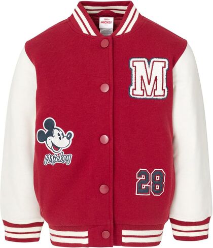 Disney Mickey Mouse Varsity Bomber Jacket Toddler to Big Kid Sizes (2T - 14-16) in Saudi Arabia