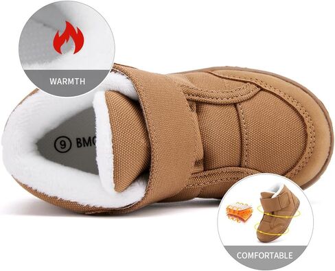 BMCiTYBM Toddler Snow Boots Boys Girls Winter Waterproof Shoes Cold Weather Outdoor in Kuwait