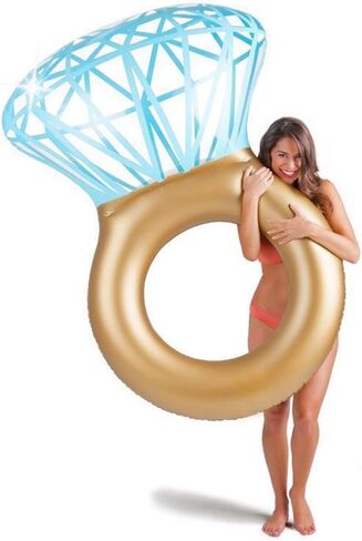 Inflatable Ring Pool,Large Ring Pool Float for Bachelorette Party Decorations,Swimming Pool Party Decorations Fun Toy for Adults & Kids in Saudi Arabia
