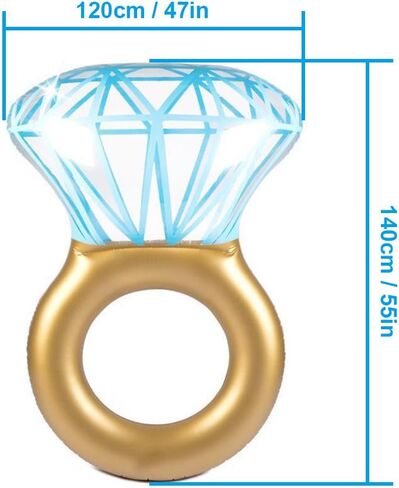 Inflatable Ring Pool,Large Ring Pool Float for Bachelorette Party Decorations,Swimming Pool Party Decorations Fun Toy for Adults & Kids in Saudi Arabia