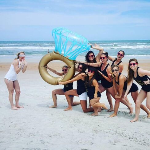 Inflatable Ring Pool,Large Ring Pool Float for Bachelorette Party Decorations,Swimming Pool Party Decorations Fun Toy for Adults & Kids in Saudi Arabia