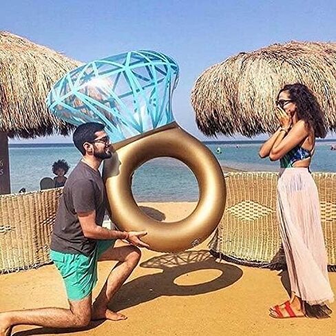Inflatable Ring Pool,Large Ring Pool Float for Bachelorette Party Decorations,Swimming Pool Party Decorations Fun Toy for Adults & Kids in Saudi Arabia