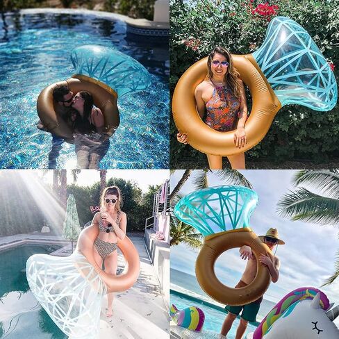 Inflatable Ring Pool,Large Ring Pool Float for Bachelorette Party Decorations,Swimming Pool Party Decorations Fun Toy for Adults & Kids in Saudi Arabia