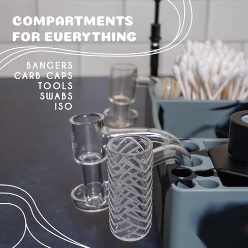 محطة أدوات الشمع - منظم السجادة والملحقات - سطح سيليكون مقاوم للحرارة وغير لاصق - تشتمل المجموعة على الملحقات: مرطبان ISO، أداة وممسك اللؤلؤ in Kuwait