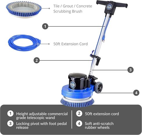 آلة تلميع البلاط التجارية ذات الوسادة الواحدة متوسطة التحمل من برولوكس كور، 13 بوصة متوسطة التحمل in Kuwait