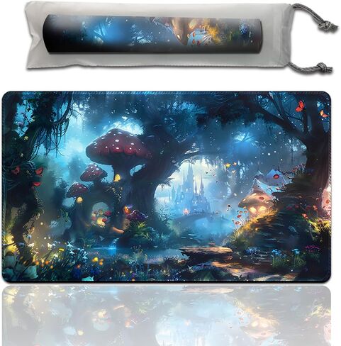 Anold Premium Playmat Compatible Lorcana and TCG, 24X14 in Size, Board Game Playmat, Non-Slip Rubber Game Mat with Zones and Free Storage Bag（D3） (D21 with zones) in Saudi Arabia