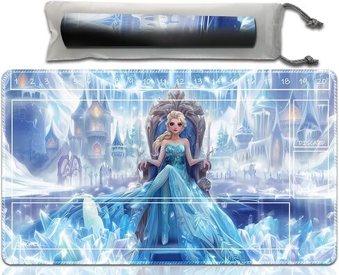 Anold Premium Playmat Compatible Lorcana and TCG, 24X14 in Size, Board Game Playmat, Non-Slip Rubber Game Mat with Zones and Free Storage Bag（D3） (D21 with zones) in Saudi Arabia